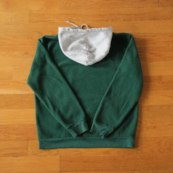 Adidas Originals Collegiate Crest Hoodie in Collegiate Green Fleece Mens M Sport - Picture 7 of 8